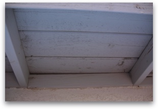 Undereave before Painting & Caulking